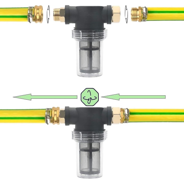 3/4\" Havefilter til Højtryksrenser Sedimentfilter Vandfilter Vandfilter Med 2 X 100