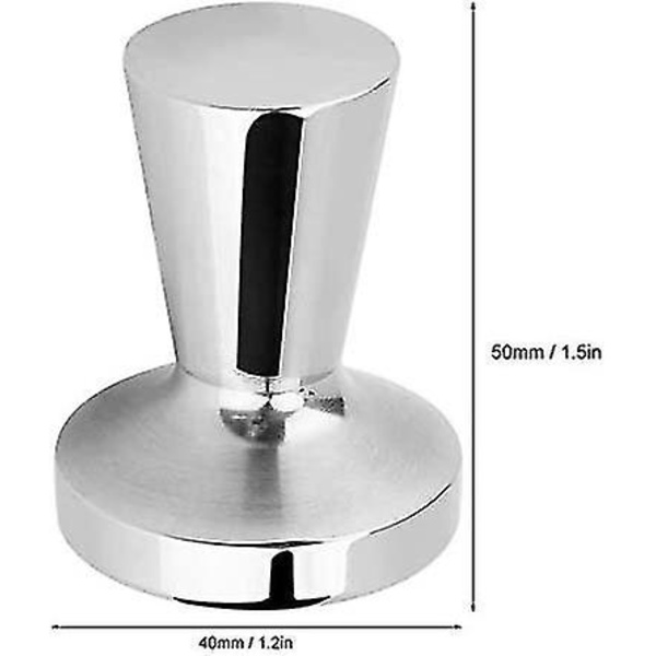 40mm Diameter Kaffeepres, Rustfrit Stål Kaffehammer Værktøj Flad Bund Kaffe Bønne Pre