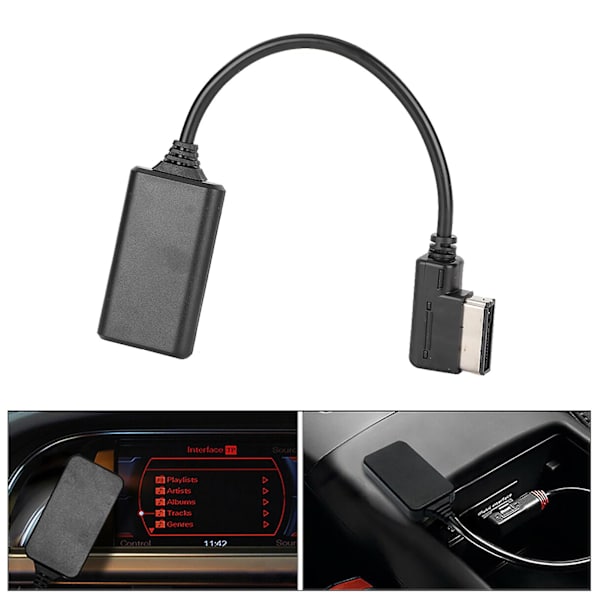 Bluetooth 5.0 Aux Musikinterfaceadapter Ljudkabel Passar för Ami Mmi Mdi