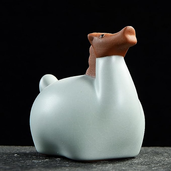 Keramisk Hest Håndlaget Skulptur Dyr Ornament Hage Hotell Hjem Decor Kontor Bil Dashbord Gave