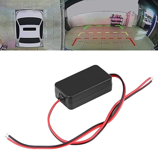 12v bil bakre kamera likriktare relä kondensator filter kontakt för bakre lins anti-interfe