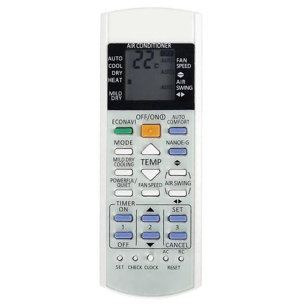 A75C3706 For Panasonic Air Conditioner Remote Control Ergonomic Replacement Wireless Controller