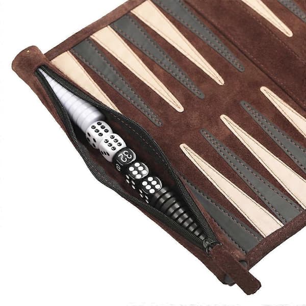 Backgammon brætspil bærbare backgammon-sæt til voksne rejsespil voksen rulledesign børns puslespilbræt A