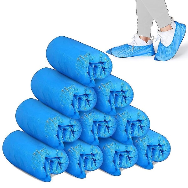Cover Lääketieteelliset kengänsuojat 100 kpl, cover matonpuhdistusaine (sininen)