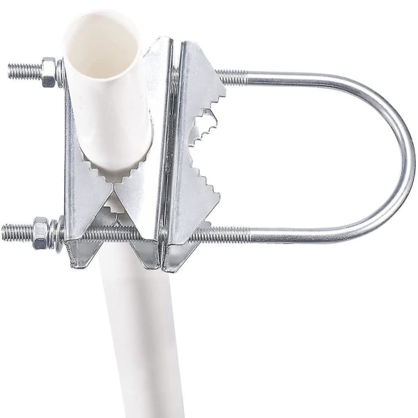 Dobbelt Antenne Mast Klemme V-kæbe Beslag U Bolte Rør Montering Hardware 2 Sæt til Wifi Antenne, Tv