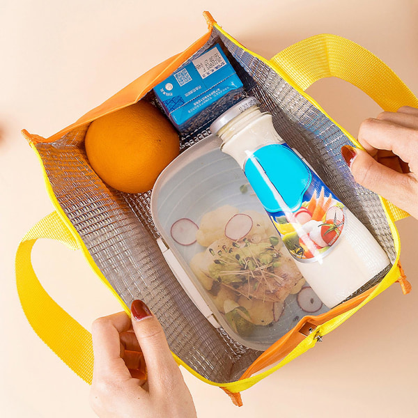 Piknikpose med stor kapasitet Støvtett Oxford-klut Universal Cartoon Thermal Lunch Box Bag Husholdningsartikler