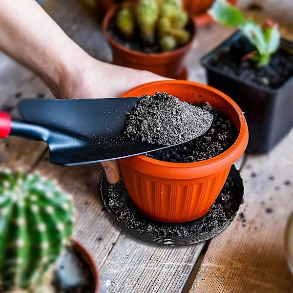Planteunderlag 10 tommer, 6 pakke plantebakker, planteopsamlingsbakke, blomsterpotteunderlag til indendørs