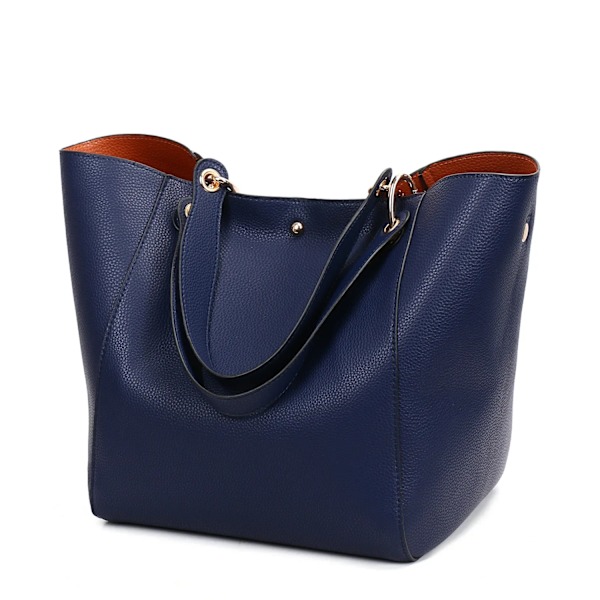 Luksus læder skuldertasker til kvinder 2021 Top-Handle Crossbody tasker til kvinder Store kapacitet håndtasker og punge light blue