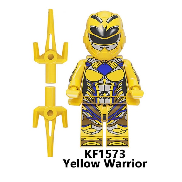 7-pack Power Rangers Byggklossar Figurer Montering Minifigurer Leksaker Presenter För Barn