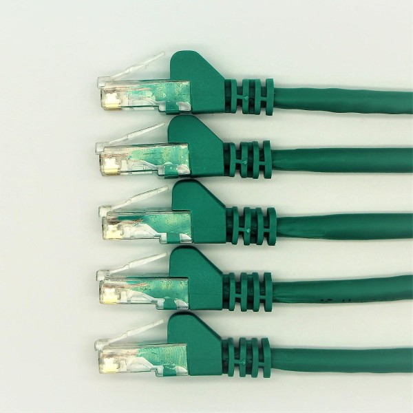 5-pack 0,5 m Rj45 Cat 6 Ethernet Patch Lan nätverkskabel (5-färgspaket) - R1300a (0,5, Ingen)