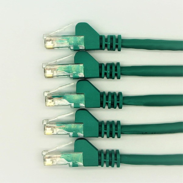 5-pack 0,5m RJ45 Cat 6 Ethernet Patch Lan-nätverkskabel (5-färgspaket) - R1300a (0,5, Grön)