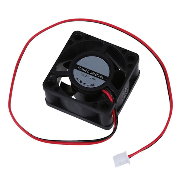 12v 40mm 20mm 2 ledninger computer pc cpu køleventilator
