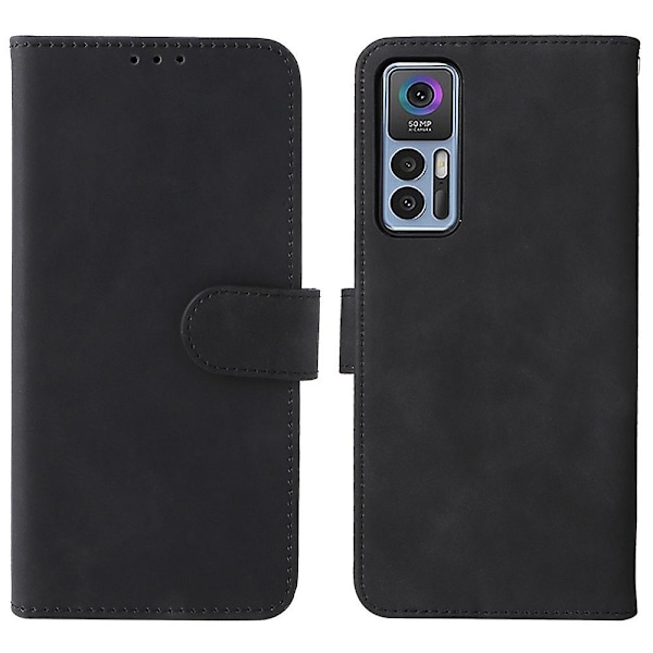 För TCL 30 5G/30+ 5G Skin-touch Feeling Plånboksfodral Justerbart Stativ Folio Flip Cover