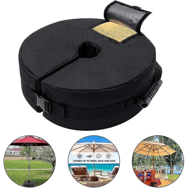 Parasol Sand Bag Detachable Square Beach Patio Weight Bag Heavy Duty 600d Oxford Base Weight