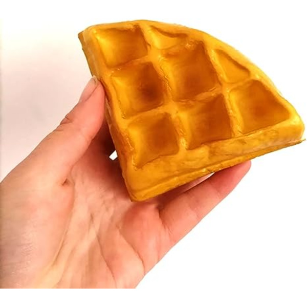Kunstig Falsk Kage Mad Simulering Realistisk Imitation Faux Vaffelkage Replika Konditorivarer Dessert til Dekoration Display Rekvisitter Model Køkken Fest Pr