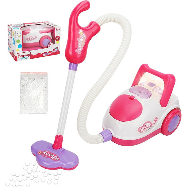 Vakuumlegetøj til småbørn - Elektrisk støvsugerlegetøj til børn med lydeffekt - Foregive leg Husholdningsgave til drenge piger