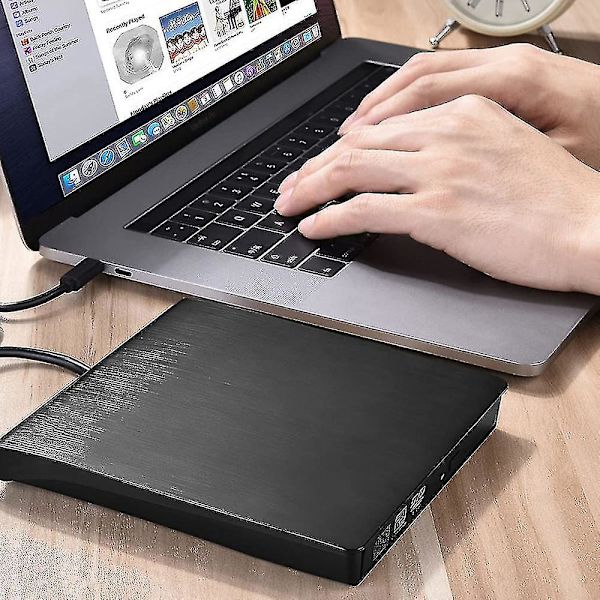 Extern Cd Dvd-enhet, Usb 3.0 Bärbar Cd Dvd +/-rw-enhet Slim Cd Dvd Rom Rewriter Brännare Cd Dvd-spelare För Laptop Desktop Macbook Pc Windows L