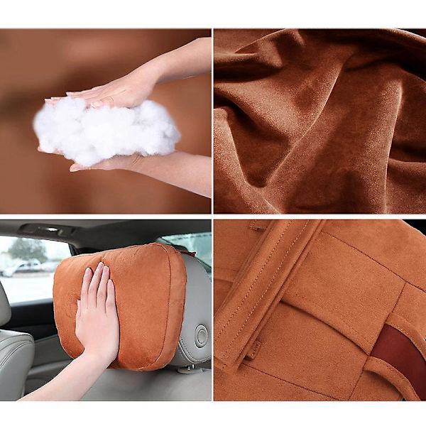 2 st universella nackstöd för bilstolar för Design S Class mjuk justerbar nackkudde nackstöd Cushio