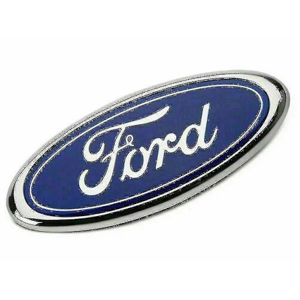 Til Ford-emblem Oval Blå/krom 145x 60mm Forreste/bagerste emblem