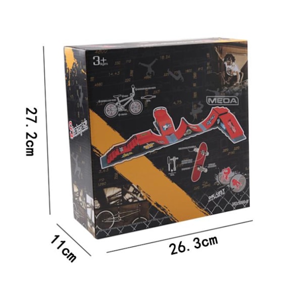 Mini Skatepark til Finger Skateboard Field Kombination Legetøj Skateboard Park Rampe Legetøj Skateboard Rampe Style A 6-in-1 set