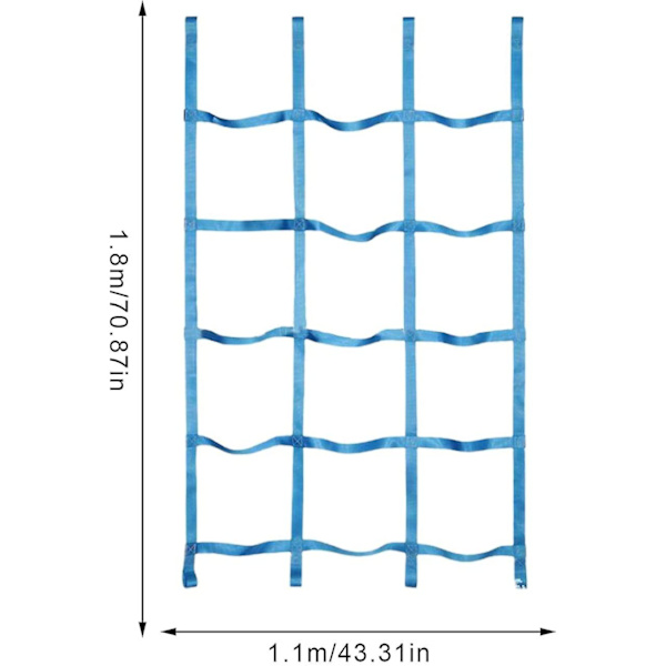 Klätterrep för barn - Inomhus och utomhus | 71''x43'' Högstyrka Polyester Repstege Apa Stänger för Slackline, Gungställning, W