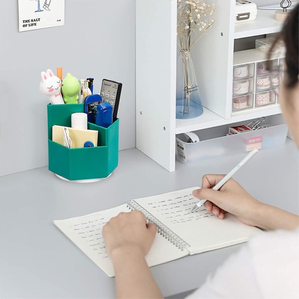 Creative Makeup Borsthållare Skrivbordspennahållare [360 graders rotation] Förvaringspenna för brevpapper