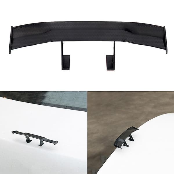 Universal 6,7 tommer mini spoiler bil baghale dekoration spoiler vinge kulfiber White