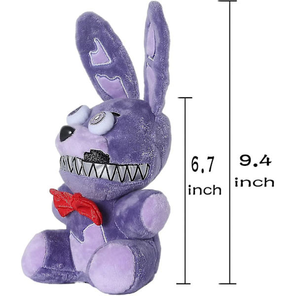 Nightmare Bonnie Plys, Five Nights At Freddy's Plys Legetøj, Fnaf Plushies Fyldte Dyrgaver Til Børn 8 Tommer