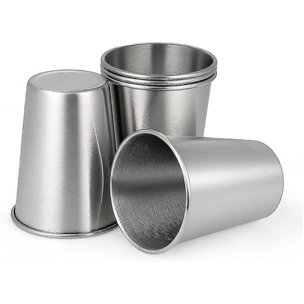Rostfritt stål mugg set - Stapelbara 350ml koppar (5 stycken) | Premium kvalitet