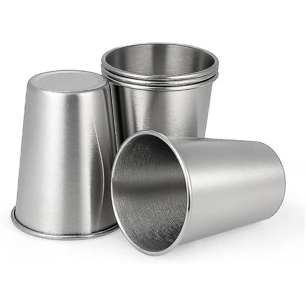 Rustfritt stål krus sett - Stable 350ml kopper (5 stk) | Premium kvalitet