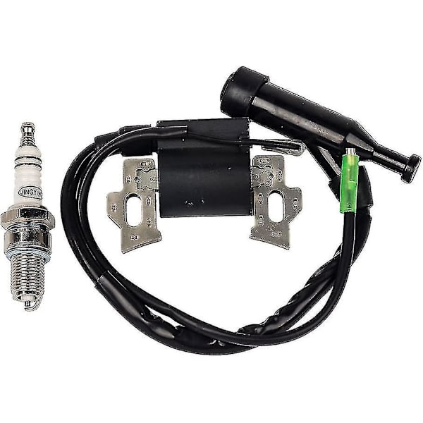 Tændspole med tændrør kompatibel med Honda Gx110 Gx120 Gx140 Gx160 Gx200 5.5hk 6.5hk motor generator plæneklipper motor