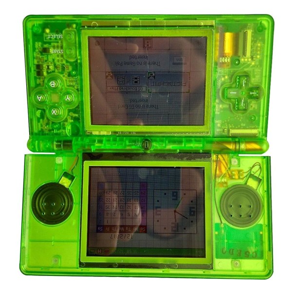 Farfi Clear Green Full Replacement Housing Shell Screen Lens til Nintendo Ds Lite