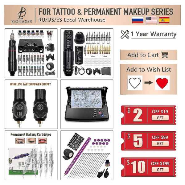 10/20 st tatueringsnålar Steriliserade tatueringsnålar för engångsbruk Rl Rs Rm M1 nålar tatuering Agujas Micro