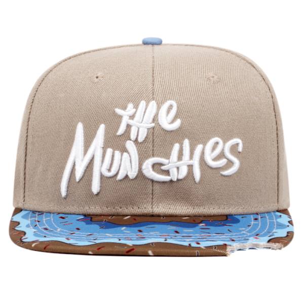 Herre Notched Hat Flat Top Baseball Cap Dame Hip Hop Hat Broderi Flat Brim Hat