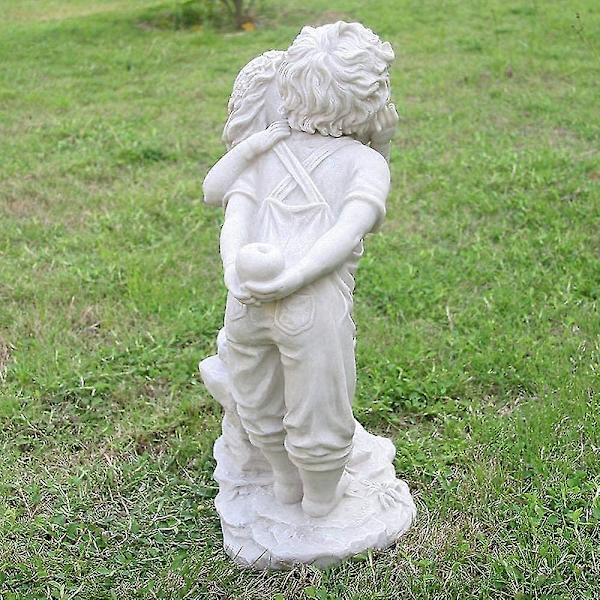 Hagedekorasjoner Jenter Kysser Gutter Skulpturer Harpiks Hage Statuer Patio Landskap Plen