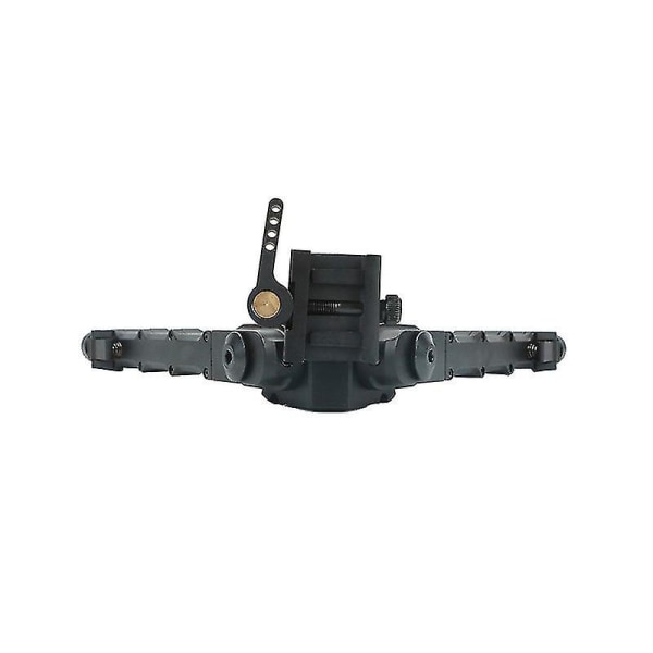 Aluminiumlegering V9 En-delad Stöd Trefot Justerbar Bipod Stativfäste Svart