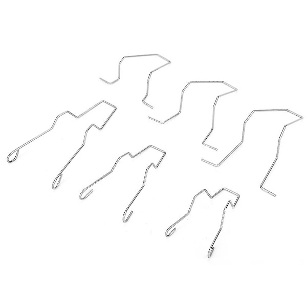 5zhsfullkit 6 stk. Stål Forlygte Pære Fjederklips Til H1/h3/h4/h7