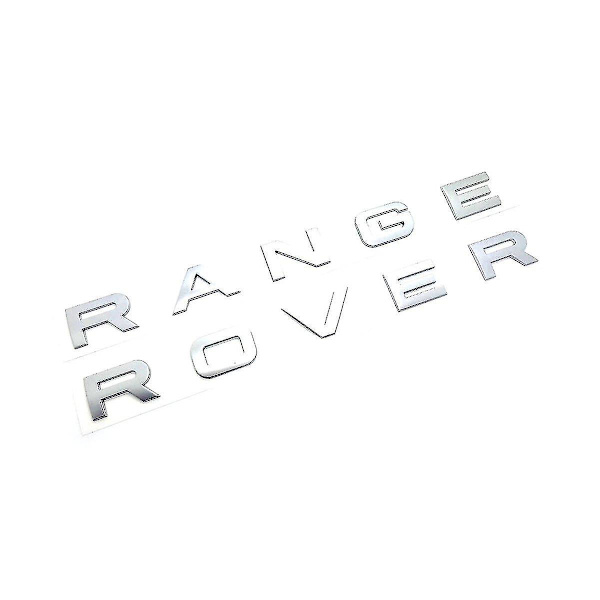 Range Rover Matt Silver -kirjaimemblemillä varustettu etu- tai takamerkki Vogue Sport Evoque -malleihin