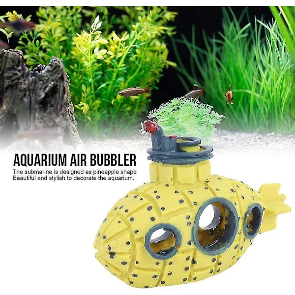 Harpiks Akvarium Dekoration Med Luftsten Til Fiskekum