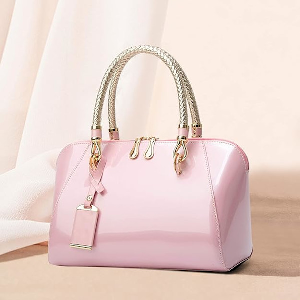 Fashion damväskor i lackläder, designerhandväskor, axelväskor, crossbodyväskor, eleganta clutchväskor för kvällen