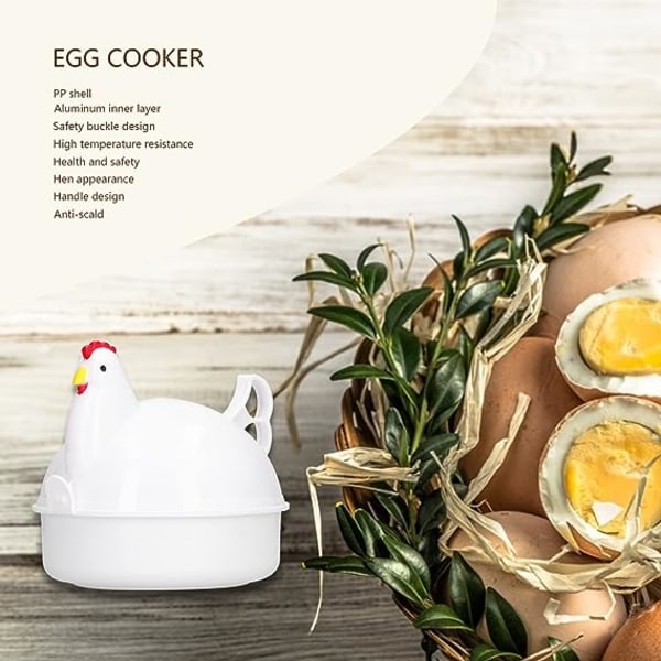 Egg Poacher, Kjøkken Egg Cup Egg Steamer Mikrobølge Egg Komfyr Mikrobølge Pp Aluminium Legering For Hjem Kjøkken 1 X Egg Komfyr