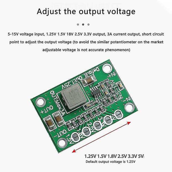 Ca-1235 Modul, 1,25v 1,5v 2,5v 3,5v Output, 3a Justerbar Step-Down Modul
