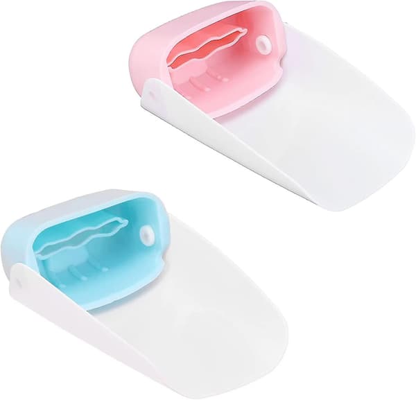 Set med 2 Barnkranförlängare, Sänkarförlängningar för Badrum och Kök