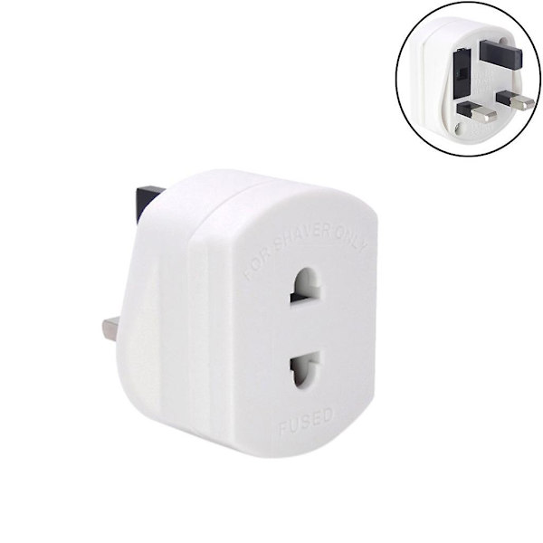 Skraber Stikadapter Skraber Tandbørste Adapter Epilatorer Badeværelse UK Til 2 Pin 3