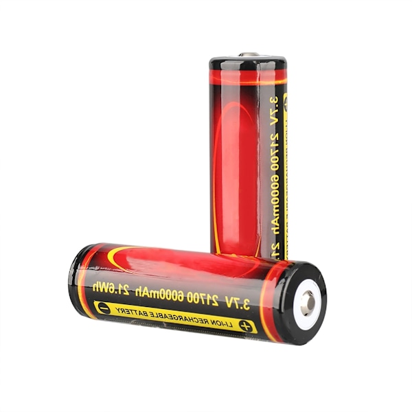 21700 6000mAh Högkapacitets 3.7V Uppladdningsbart Batteri Urladdning 3.7V Batteri