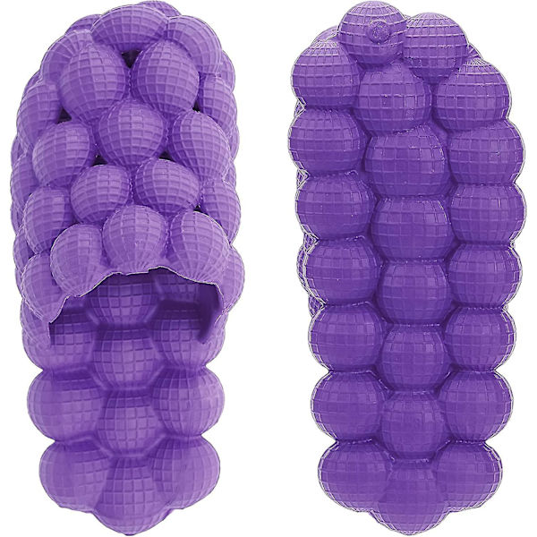 Bubbeltofflor för Kvinnor och Män | Ultra Dämpade Roliga Lychee Massage Moln Tofflor 7.5-8.5 Kvinnor/6-7 Män