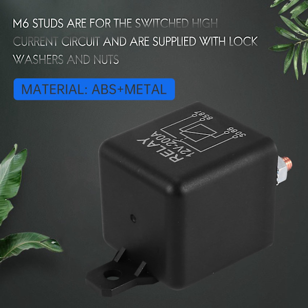 12v 200a Normalt åben 4-polet relæ - Heavy Duty Automotive Marine Split Charge