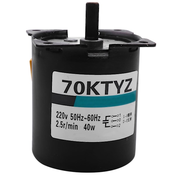 220v AC 40W Lågvarvig Växelmotor 70KTYZ Permanentmagnet Synkronmotor Justerbar Riktning H