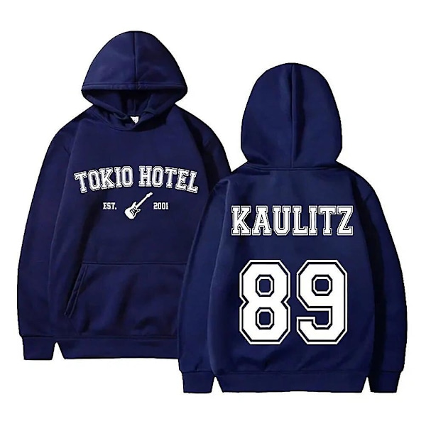 Tokio Hotel Hetter Rockeband Gensere Bill Kaulitz Trykk Genser Kaulitz 89 Hetter Y2k Streetwear Tokio Hotel Gensere blackA 4XL