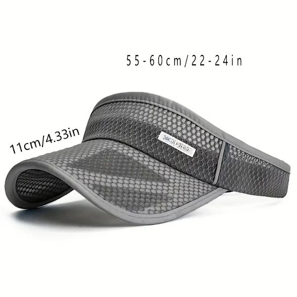 Unisex Åndbar Solbeskyttelse Visor Hat med Udvidet Skygge og Honeycomb Design